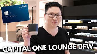 NEW Capital One Lounge DFW  | Worth $65?! | Venture X, Venture, Spark Miles