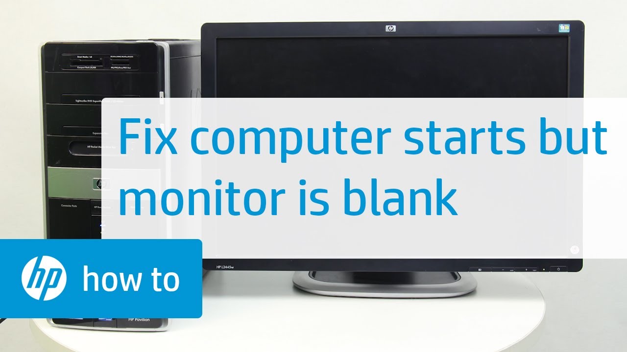 The Computer Starts But The Monitor Remains Blank In Desktops With