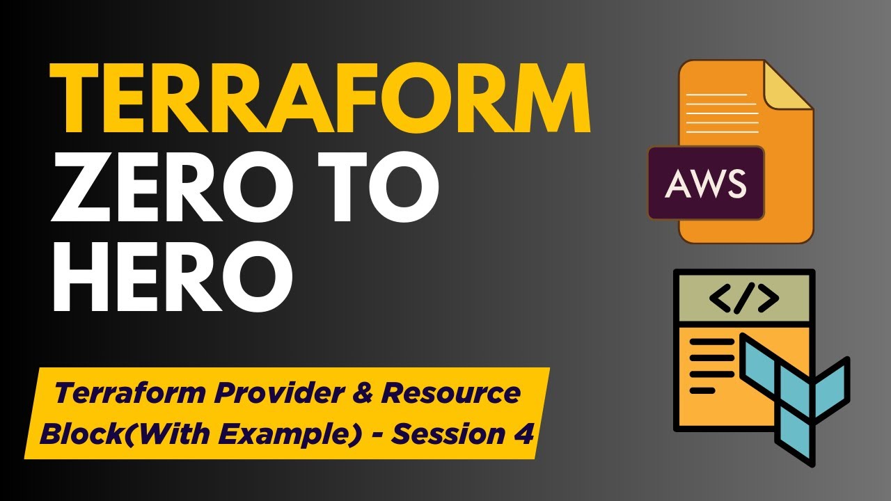 Terraform Zero to Hero - Terraform Provider & Resource Block(With ...