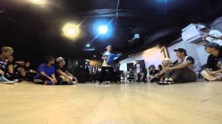 20141019 4 real Vol.6 Freestyle 2 on 2 Judge Solo -- Popyoursoul (Flexion Boogz)