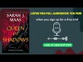 Queen of Shadows by Sarah J Maas Full Audiobook With Free Trial