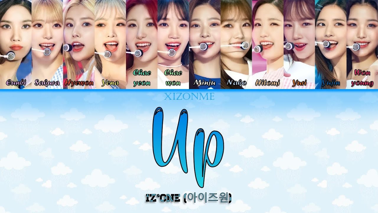 IZ*ONE (아이즈원) - 'Up (하늘 위로)' (Band Ver.) (Rom/Han/Eng) Color-Coded Lyrics