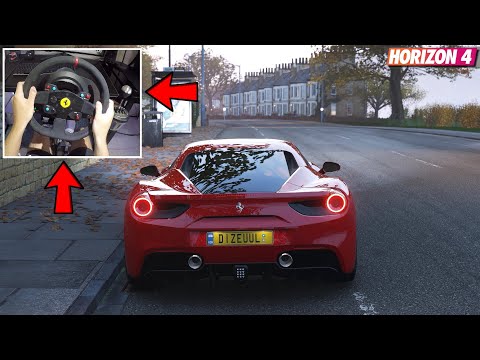 forza-horizon-4---ferrari-488-gtb-💥-(w/-steering-wheel)-gameplay