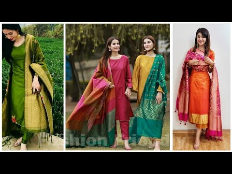 Silk suit designs || Latest silk suit designs 2020 || Silk kurti designs - Fashion