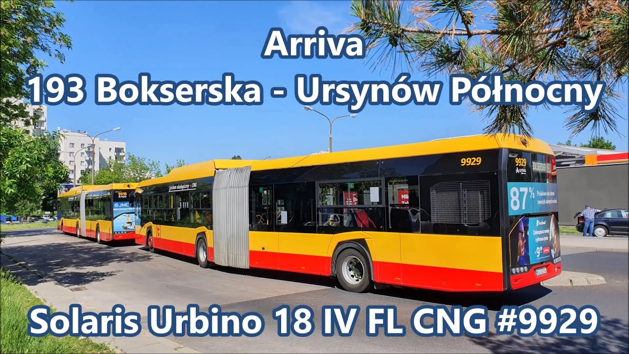 Arriva - linia 193, Solaris Urbino 18 IV FL CNG #9929