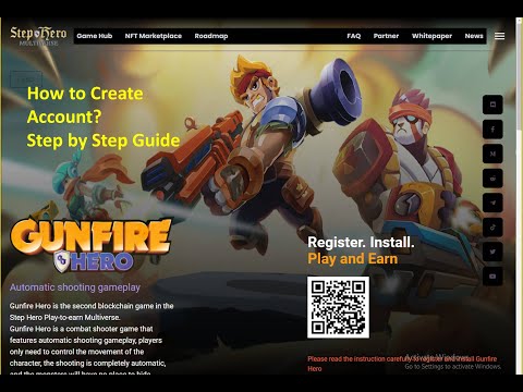 How to create account in Step hero NFT | How to create account in Gunfire Hero | Gunfire Hero NFT