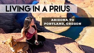 LIVING in a PRIUS: Dealing with Sickness, adventures, family & more! Arizona to Oregon in 5 days!