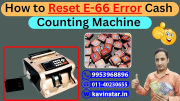 How to fix e66 error in cash counting machine | E66 error in Cash counting machine