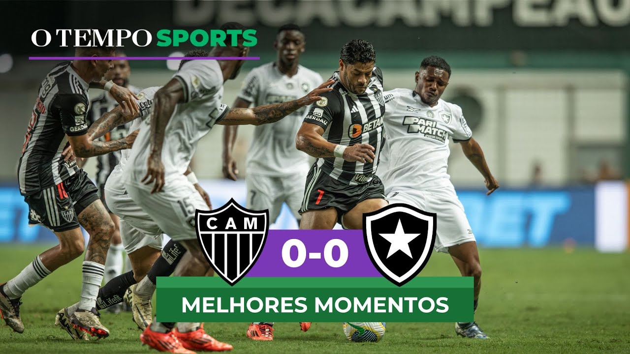 ATLÉTICO 0x0 BOTAFOGO - Veja os MELHORES MOMENTOS da partida! - YouTube
