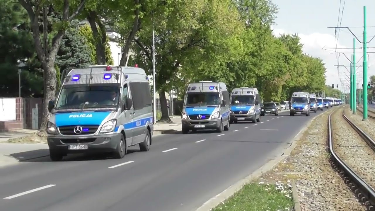 26 radiowozów do zabezpieczenia na meczu Lecha - OPP Łódź, OPP Warszawa, OPP Szczecin - 4.09.22