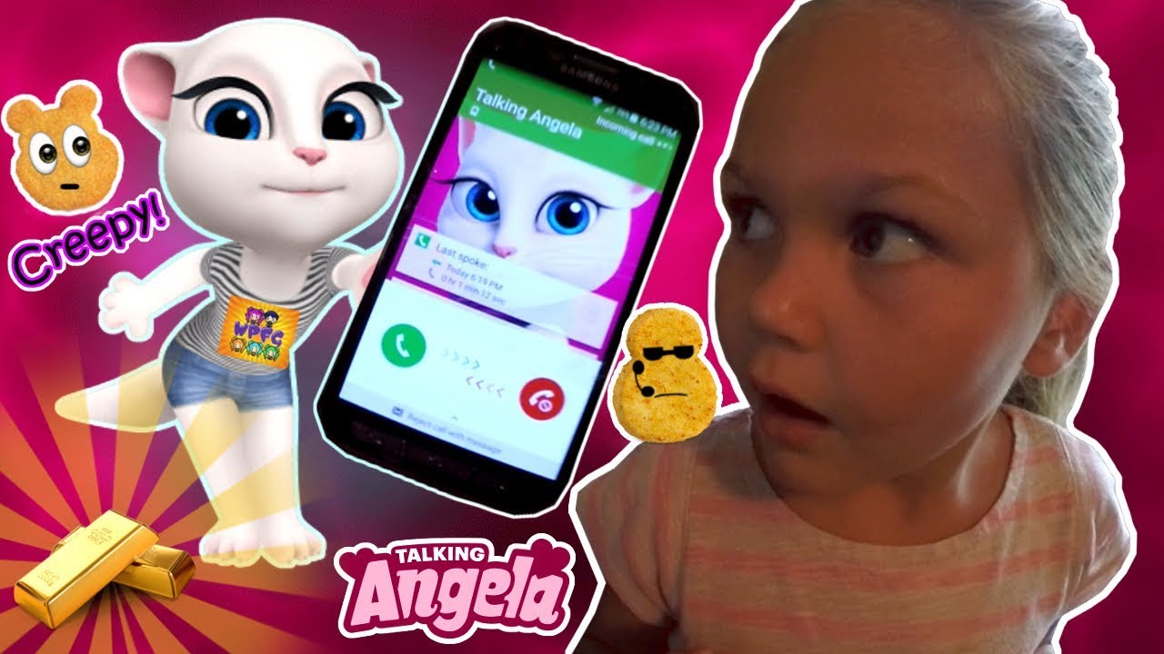 Talking Angela Calls Me Scary Phone Call To Toddler Stop Calling People Wpfg Family Gaming Team Youtube