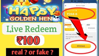 payment proof of happy golden hen app | happy golden hen screenshot 5