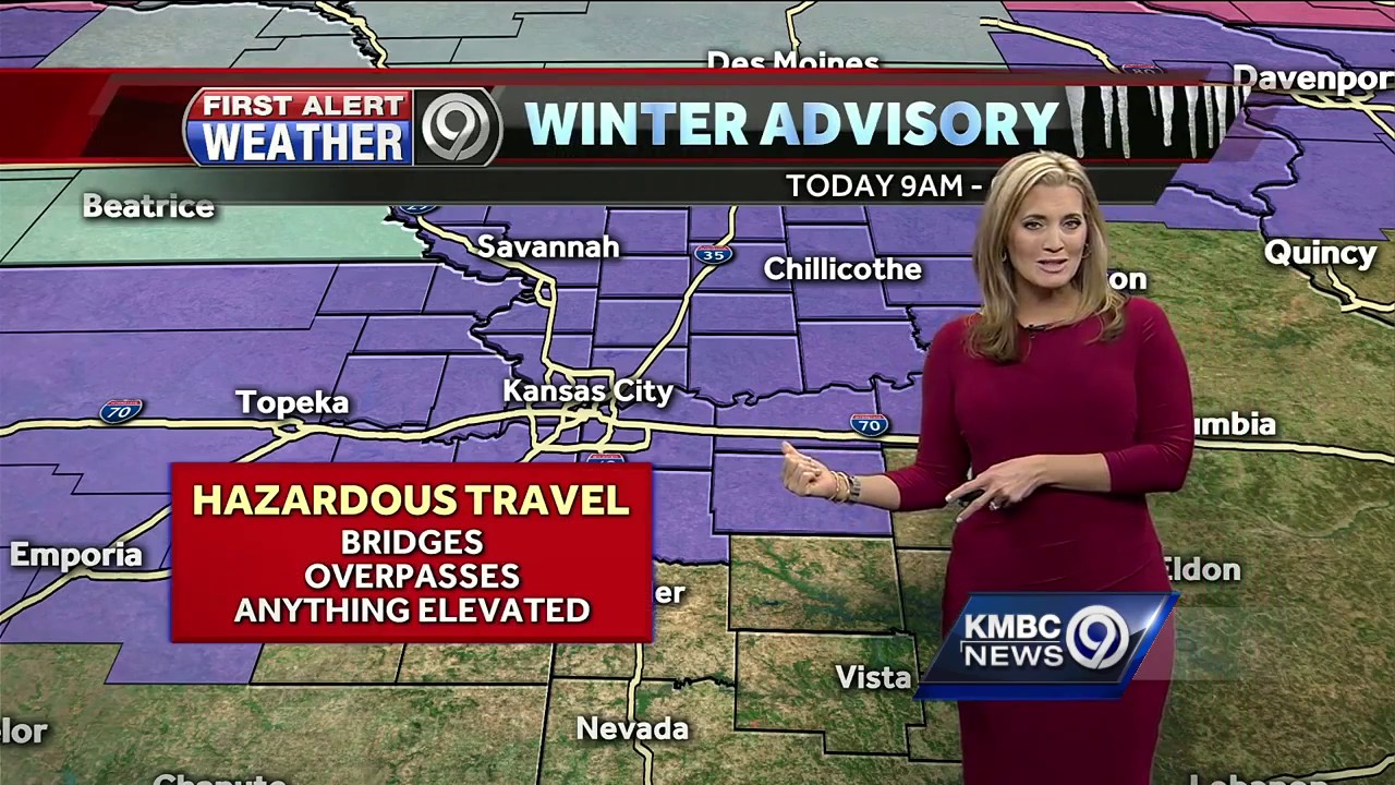 Winter weather advisory issued for KC area Sunday night