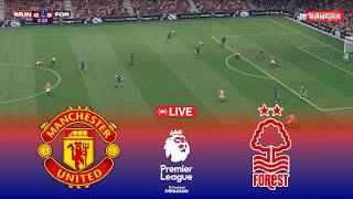 🔴LIVE : Manchester United vs Nottingham Forest - Premier League 2026 | Pes 21 Simulation Video Game
