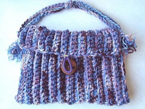 How to crochet a handbag. - YouTube