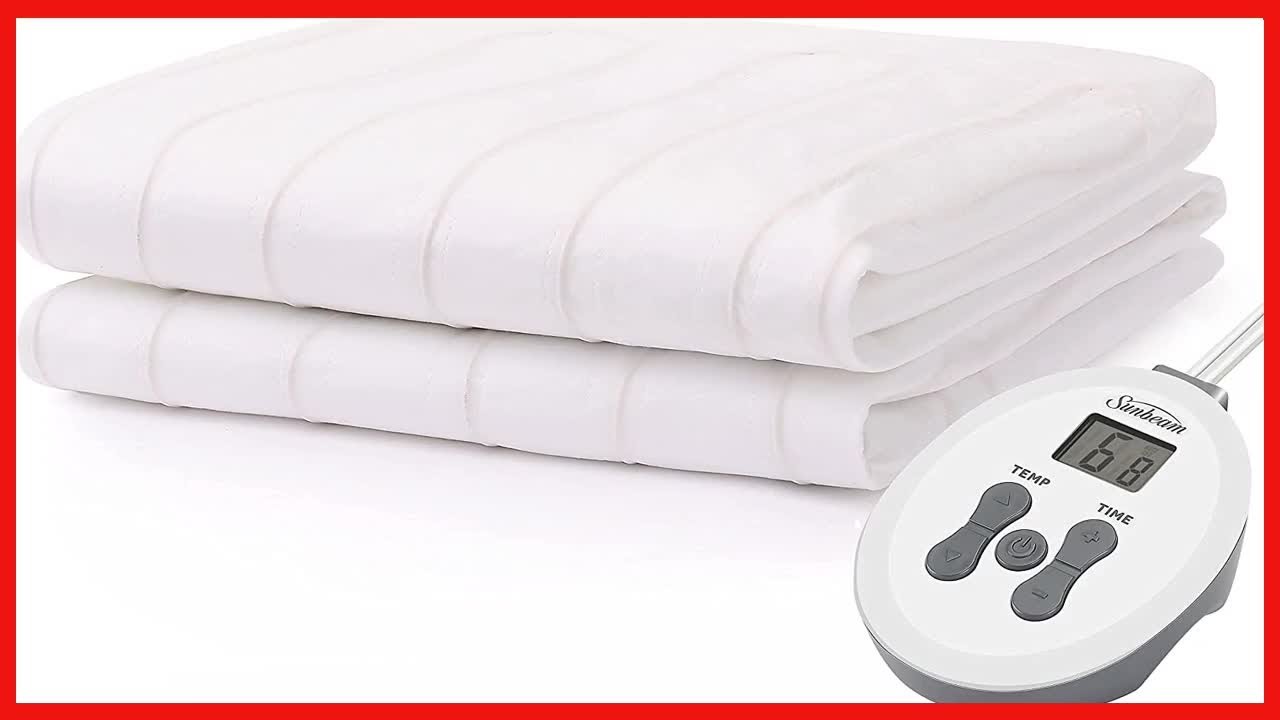 Sunbeam Restful Heated Mattress Pad   Full
