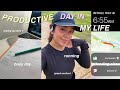 7AM PRODUCTIVE DAY IN MY LIFE | running, classes, &amp; building routine