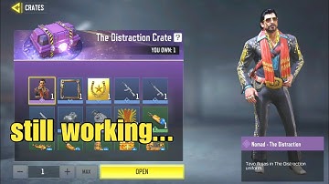 *NEW* REDEMPTION CODE FOR DISTRACTION CRATE IS STILL WORKING UNTIL NOW! | COD MOBILE