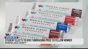Giving on 10: Student gives fundraising prize to fellow winner