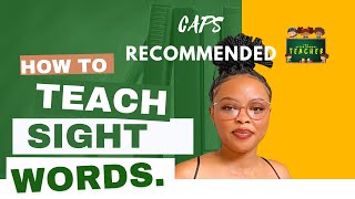 How To Teach Sight Words + Difficult Words 2023 | EASY METHOD | CAPS Recommended | TeacherMichelle