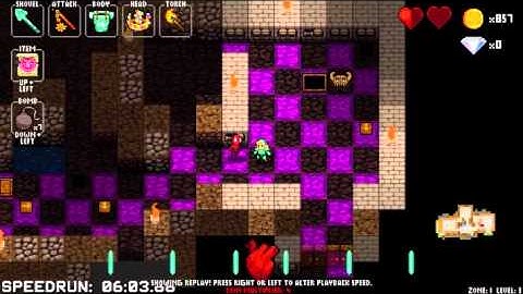 Crypt of the Necrodancer - Cadence Score Run, Shrine of Rhythm