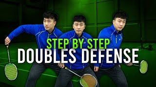 MASTER Badminton Doubles Defense (5 step tutorial)