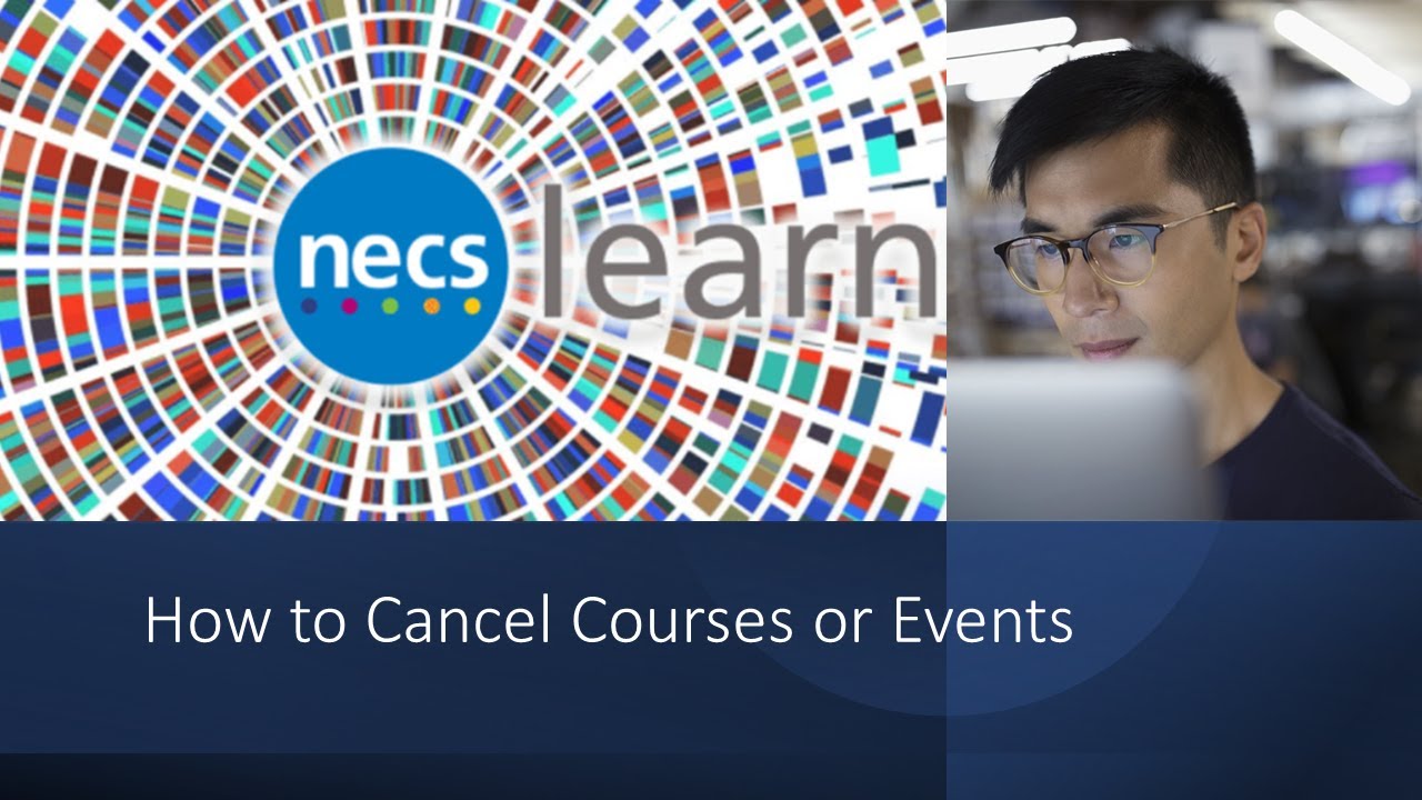 How to Cancel Training Courses or Events