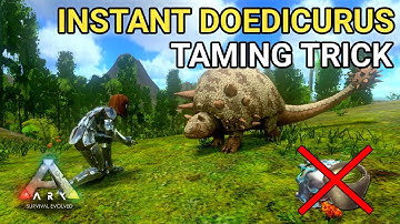 How To Tame High Level(435) Doedicurus, Fast Taming Trick | ARK Survival Evolved Mobile