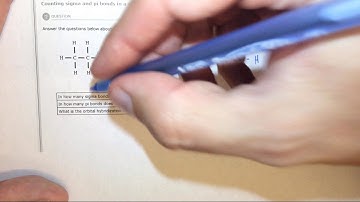 9.3b Counting sigma and pi bonds in a small moleculee