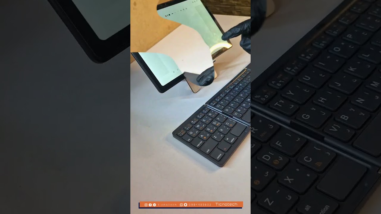 Green Lion Tri-Fold Wireless Keyboard Scissor-Switch Structure - Gray