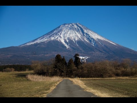 富士山をドローン空撮