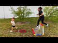 Jasmin play sports with her siblings  kids show