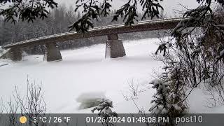 Time-lapse ST.John River Freezing And Thawing 2024