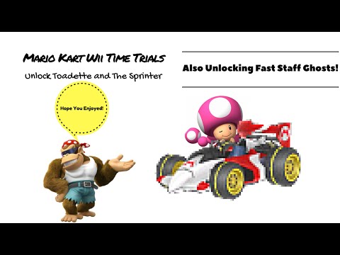 Mario Kart Wii|Time trials, unlocking Toadette and the Sprinter