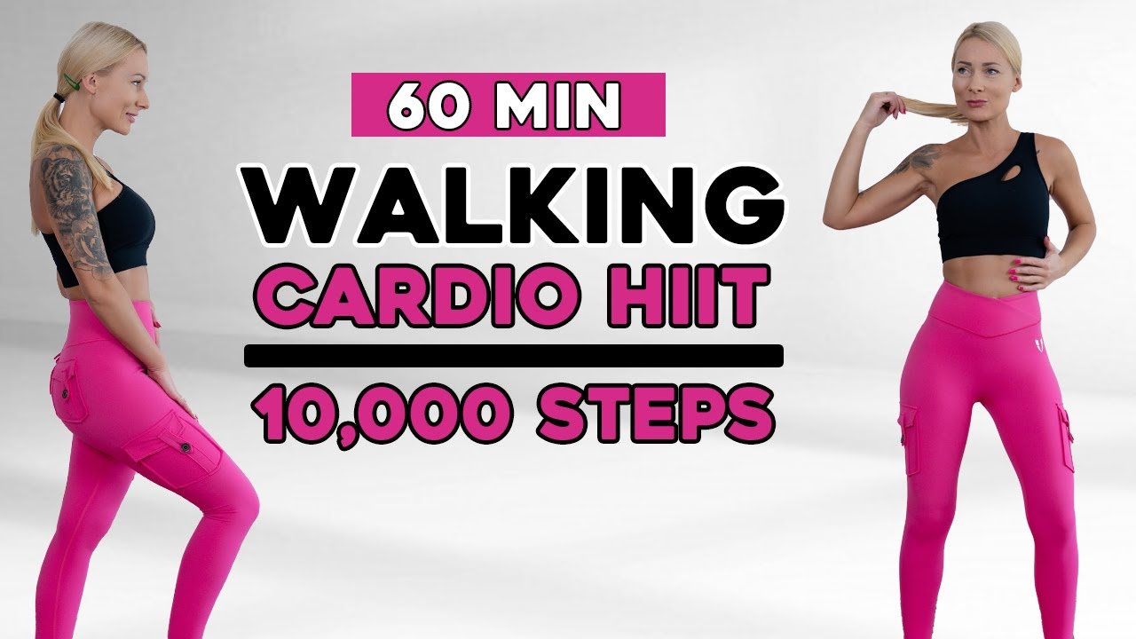 🔥10000 STEPS IN 60 MIN - Walking Cardio Dance Workout to Burn Fat🔥, No Repeat No Jumping🔥