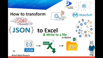 How to transform JSON to Excel and create Excel file in Mule4