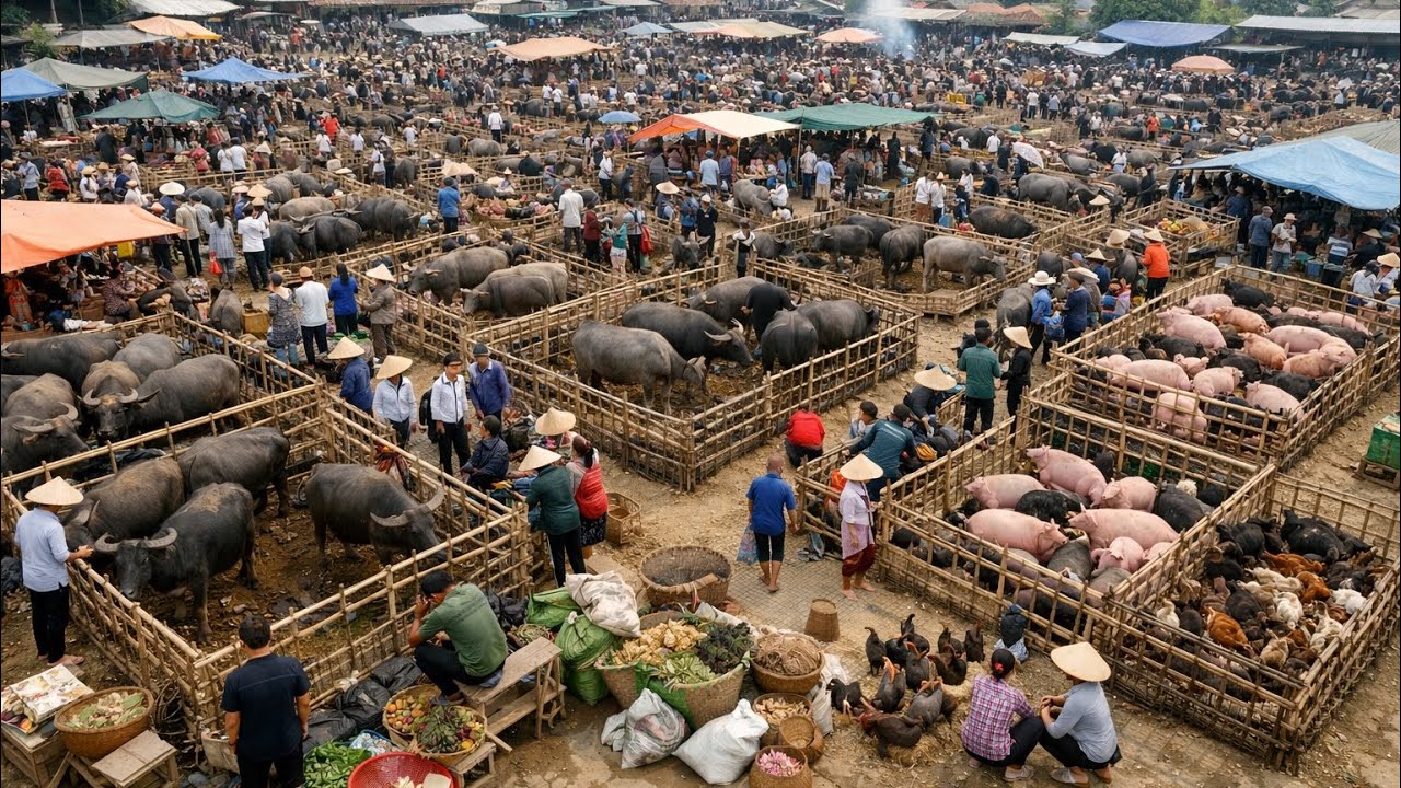 Discover the Lai Chau market and find the most unique and exotic goods in Northwest Vietnam.
