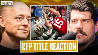 Josh Pate & Taylor Lewan React To The CFP National Championship | Bussin' With The Boys