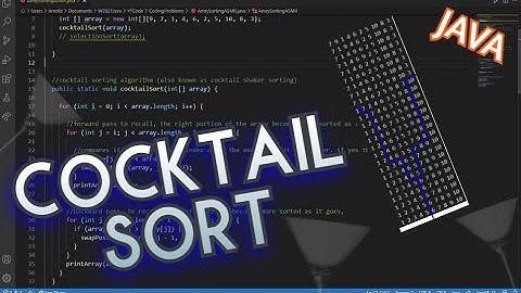ASMR Coding Lo-Fi | sorting array algorithms (Part 2: cocktail sort). keyboard sounds
