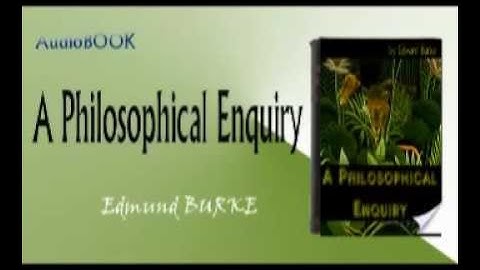 A Philosophical Enquiry Audiobook Edmund BURKE
