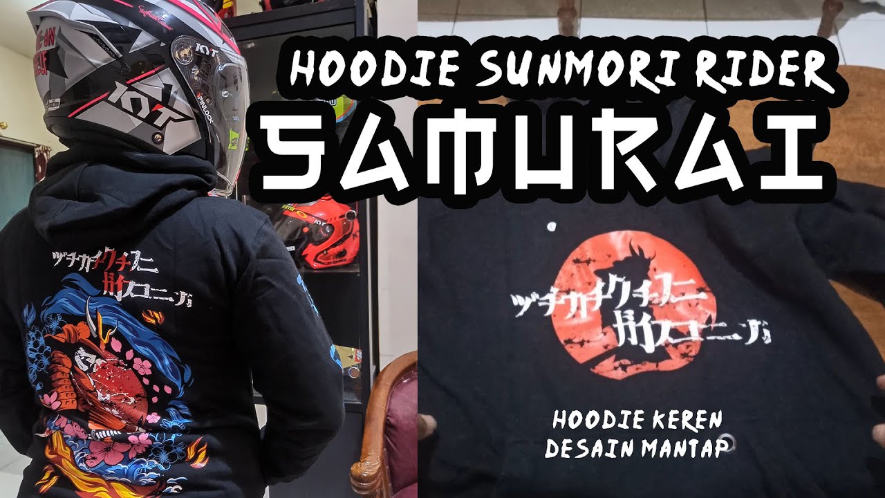 Hoodie Lokal motif Jejepangan Keren | Sunmori Rider Samurai