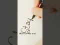 Oddly Satisfying Calligraphy ASMR ✨Watch This to Relax Elegant Lettering ✒️Perfect Pen Strokes #art