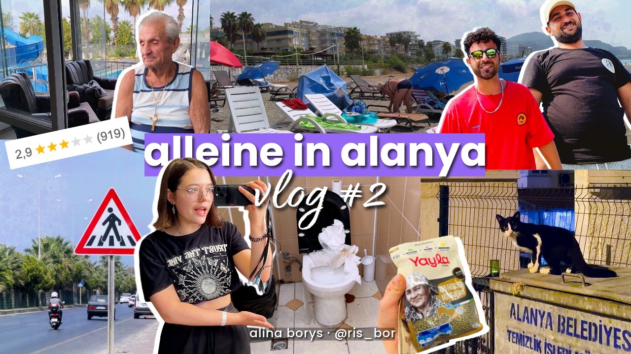 allein im billigsten hotel alanyas | vlog pt. 2
