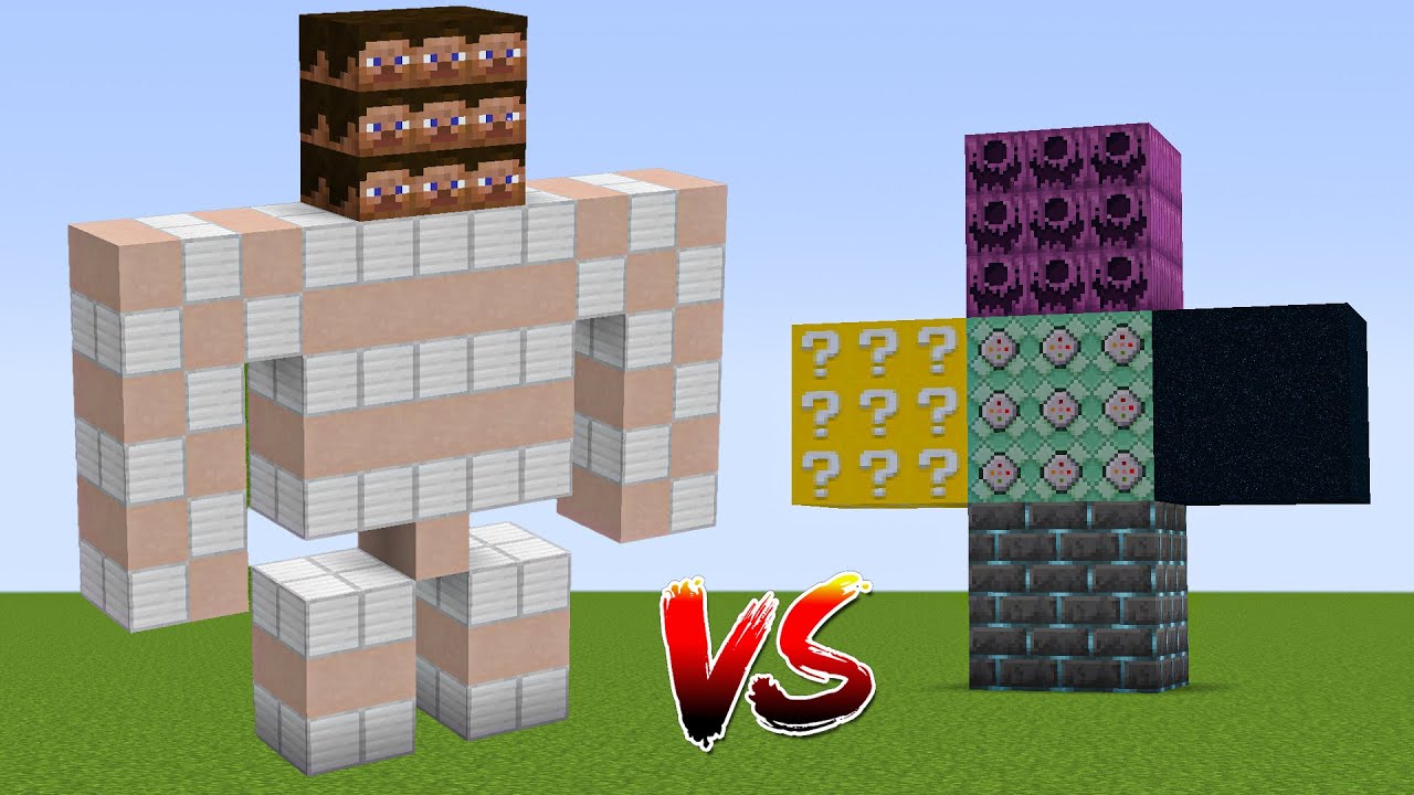 MUTANT IRON GOLEM vs All Minecraft Bosses - Minecraft Mob Battle - YouTube
