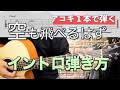弾き語りで使える「空も飛べるはず / スピッツ」イントロの弾き方【難易度★★★☆☆☆】