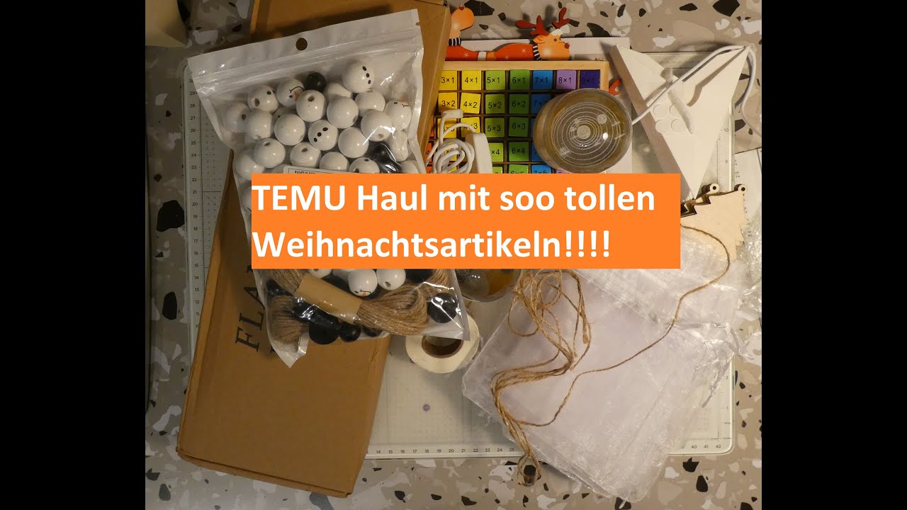 TEMU Haul soo tolle Sachen für Weihnachten ich bin total begeistert