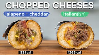 How to make a Lower Calorie Chopped Cheese that still tastes good.