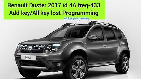 Renault Duster 2017 id 4A Hitag freq-433 built-in chip remote, Add key/All key lost Programming 