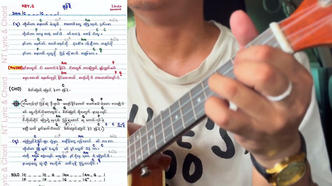 ချန်ခဲ့ - Idiots [Ukulele Tutorial]|Uke Can Do It