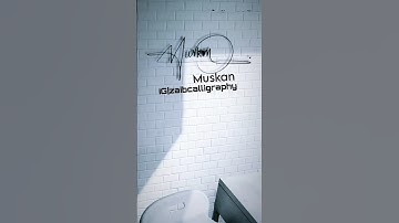 Signature style Muskan name comment your name #muskan #viral #trending #signature #art #shortsviral